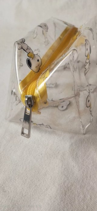 Neceser Snoopy Transparente Amarillo