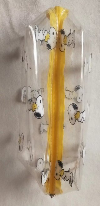 Neceser Snoopy Transparente Amarillo