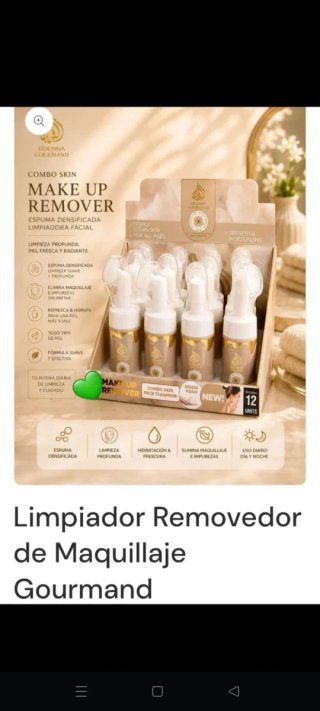 Gourmand Limpiador Removedor Maquillaje
