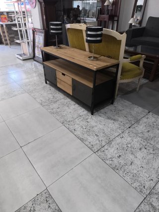 Mueble TV madera y metal