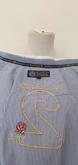 Camicia La Martina donna righe blu/bianco