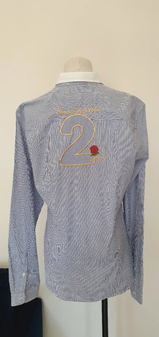 Camicia La Martina donna righe blu/bianco