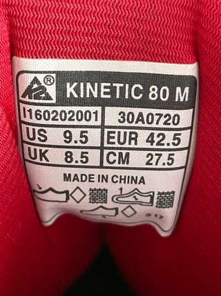 Patines K2 Kinetic 80 talla europea 42.5, US 9.5