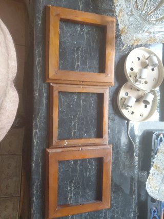 Aplique/Lámpara Vintage Madera y Cristal