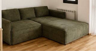 Sofá Blok 2 plazas pana gruesa chaise longue drc