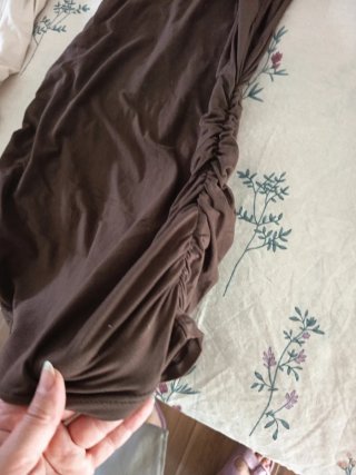2 Camisetas Maternidad Beige y Marrón