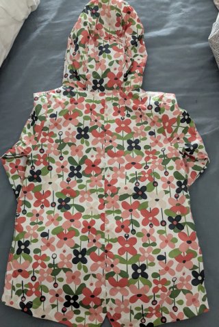 Chaqueta floral con capucha Boboli