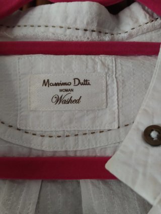 Blusa Massimo Dutti Blanca Talla 42