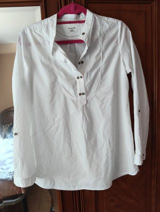 Blusa Massimo Dutti Blanca Talla 42