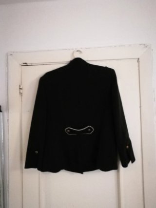 Chaqueta Zara Negra Militar