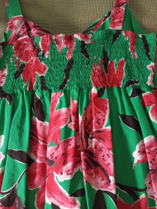 Top Zara Flores Verdes y Rosas