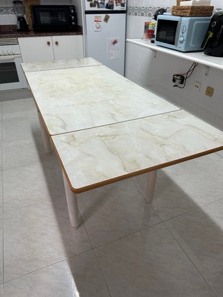 Mesa extensible cocina/comedor madera