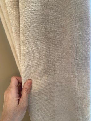 Cortinas beige de tela