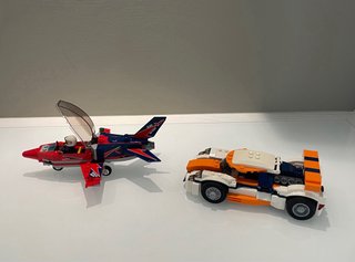 Lego 2 mezzi con 1 minifigura