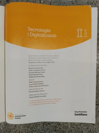 Libro de texto tercero de ESO Editorial Santillana