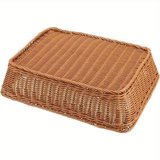 Confezione da 3 ceste in stile vimini (plastica resistente)