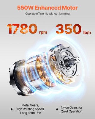Affettatrice Elettrica 360 x 345 x 418 mm 550 W