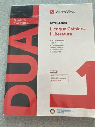 LLENGUA CATALANA I LIT 1 (LC+QA+DIGITAL) (DUAL)