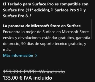 Teclado Microsoft 1905 Negro Nuevo