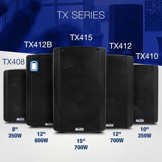 Altavoz Alto TX412B 600W Negro