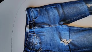 Vaqueros Pull&Bear pitillo rotos Talla 40