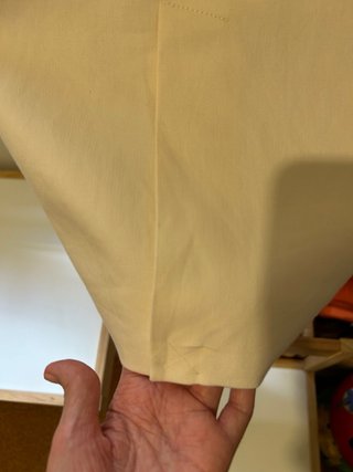 Americana Massimo Dutti Lino y Algodón Blanco roto