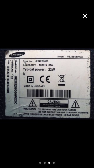 Samsung UE22ES5000 recambios