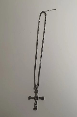 Cadena con Cruz Acero Estilo Toreto