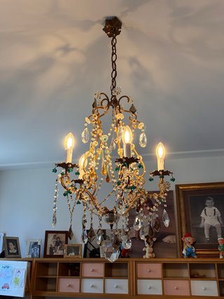 Lampadario Vintage Stile Maria Teresa in Cristallo