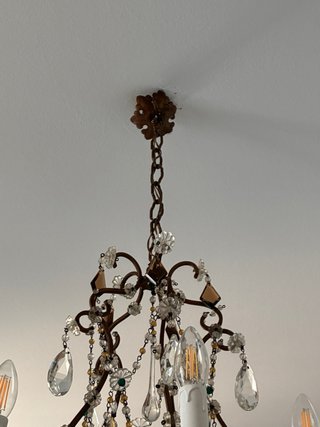 Lampadario Vintage Stile Maria Teresa in Cristallo