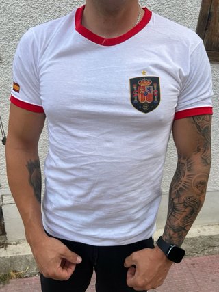 Camiseta España Escudo Roja