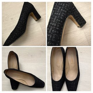 Zapatos Salvatore Ferragamo Negros Bordados