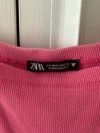 Vestido Tubino Rosa Zara