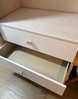 Cómoda ROSS blanca y madera