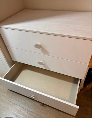 Cómoda ROSS blanca y madera