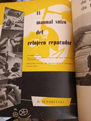 Revista Suiza Relojería y Joyería 1959