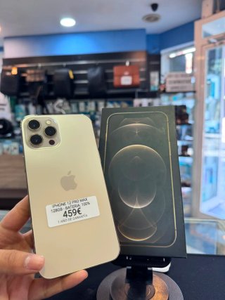 iPhone 12 Pro Max 128GB Oro 100% Batería GARANTIA