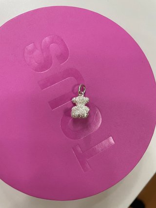 Colgante Tous Oso Bold Diamantado Plata