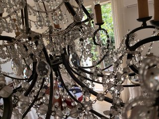 Lampadario perlato a sospensione