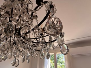 Lampadario perlato a sospensione