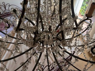 Lampadario perlato a sospensione