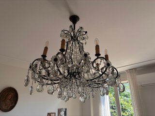 Lampadario perlato a sospensione