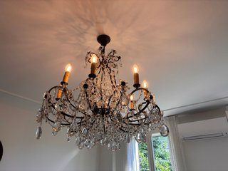 Lampadario perlato a sospensione