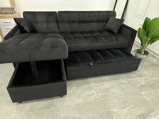 Sofá cama negro 210cm