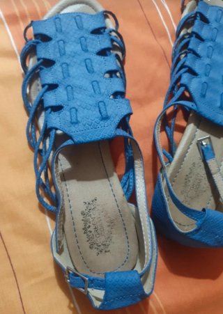 Sandalias azules mujer talla 39