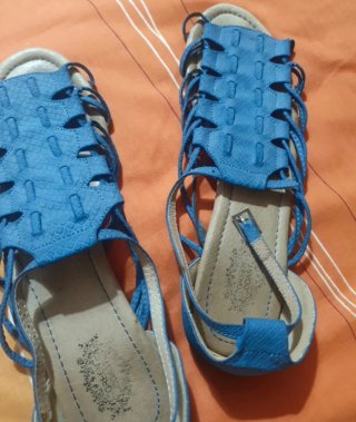 Sandalias azules mujer talla 39