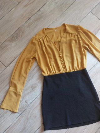 Abito H&M nero e senape Taglia M