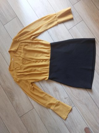 Abito H&M nero e senape Taglia M