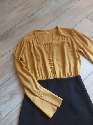 Abito H&M nero e senape Taglia M