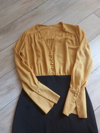 Abito H&M nero e senape Taglia M